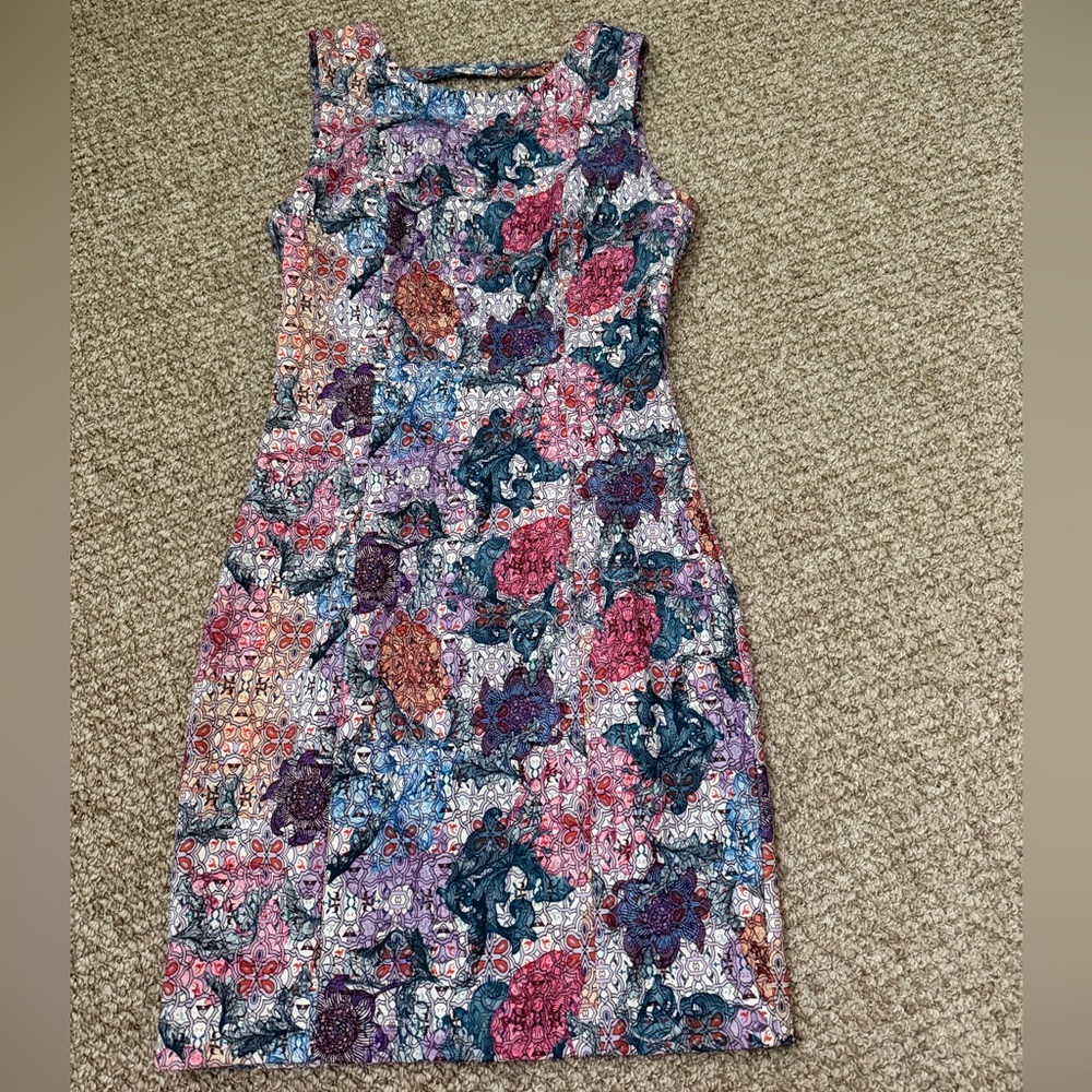 H&M Multicolor Floral Midi Dress